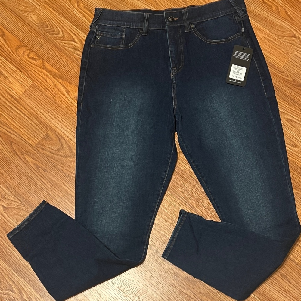 True Religion Jean Jennie High Rise Contour Size 32